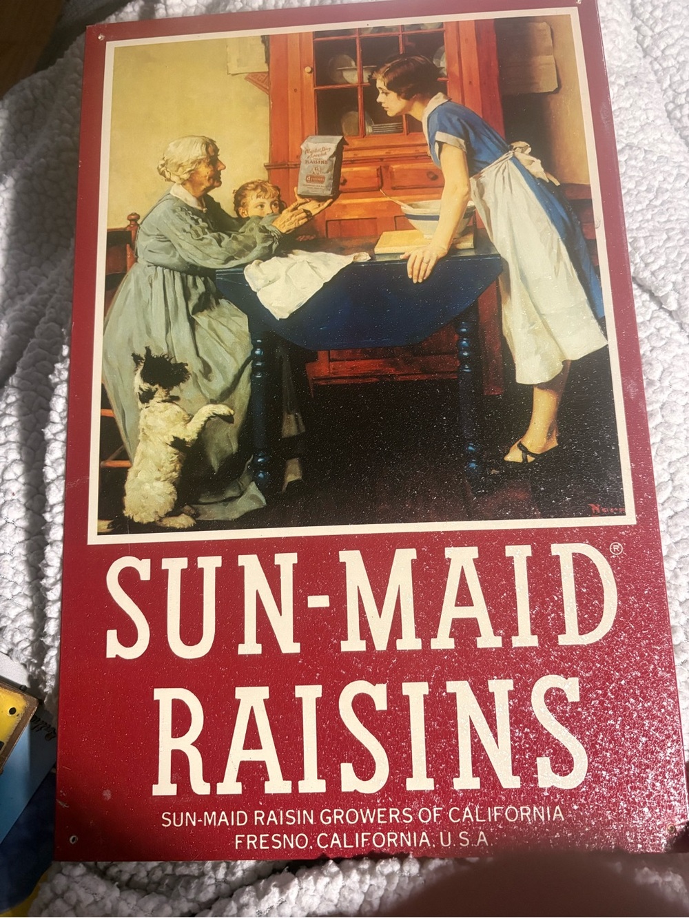 Sun-Maid Raisins Metal Sign - Picture 1 of 2